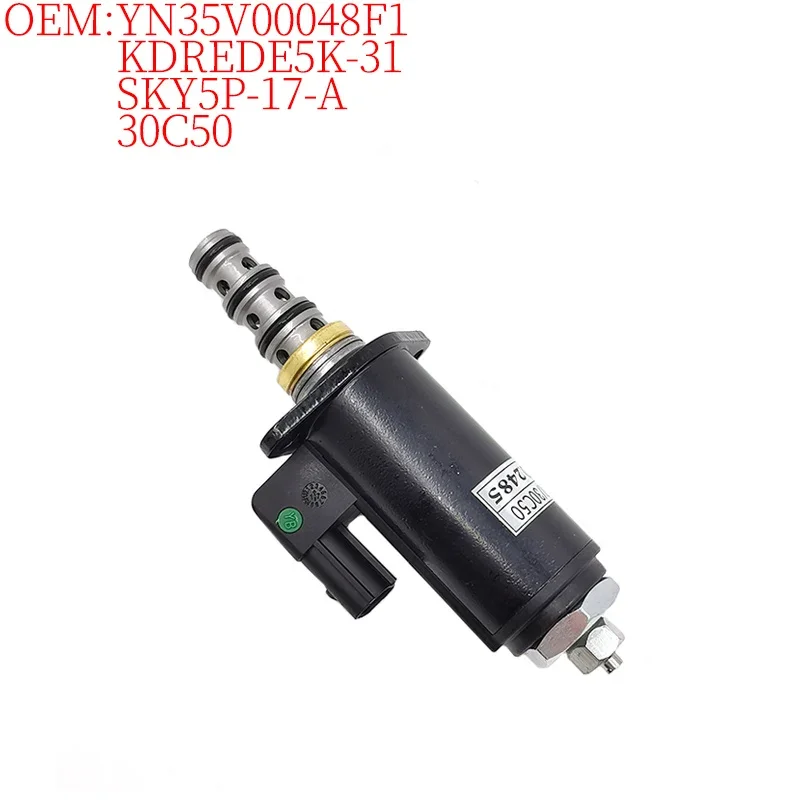 Excavator Accessories for Kobelco SK350LC-8 SK200 SK330-8 SK130 SK260-8 Proportional Decompression Solenoid Valve YN35V00048F1