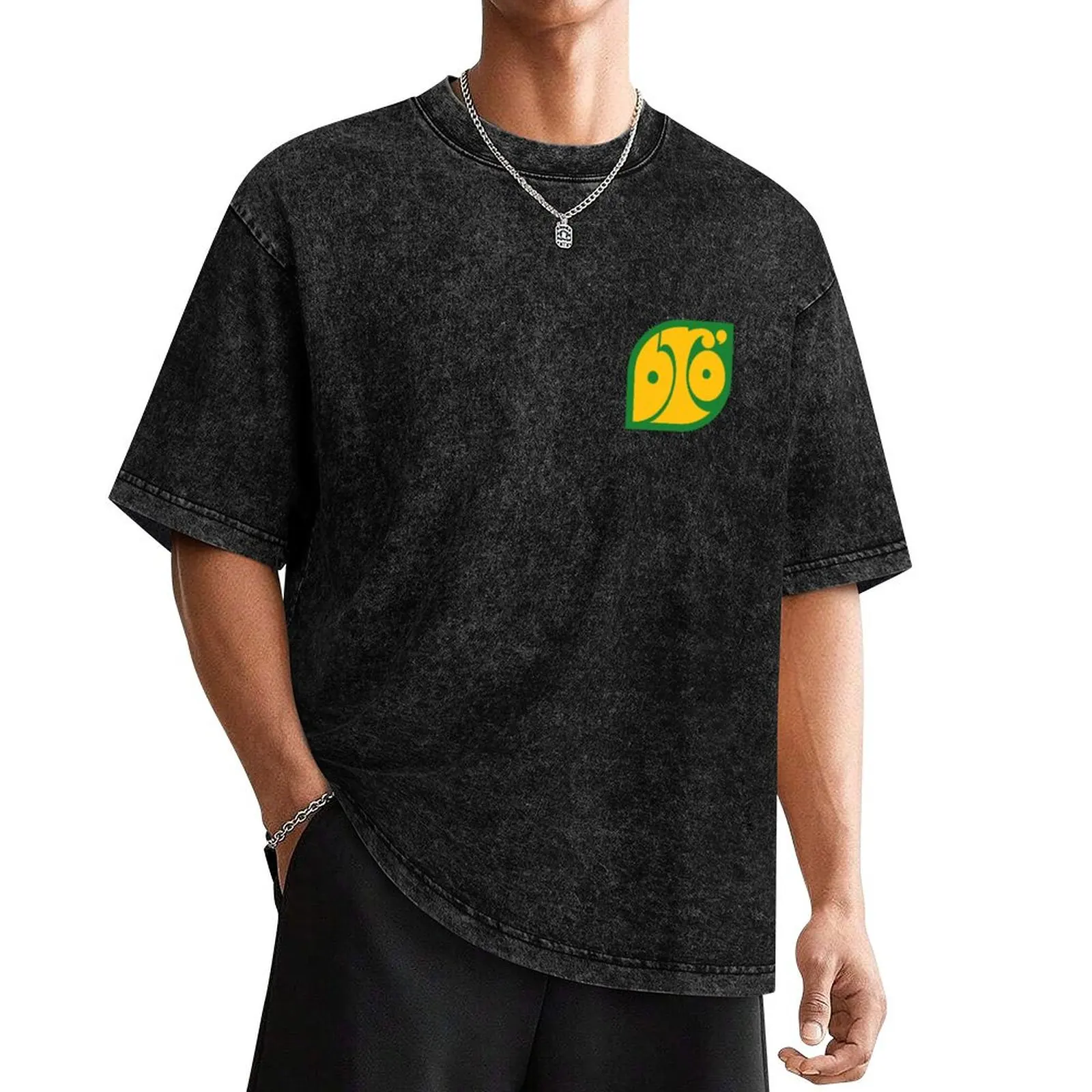 logo bro' (zielono-żółte) Wersja odznaki T-Shirt tanie rzeczy dla chłopca plus size odzież męska