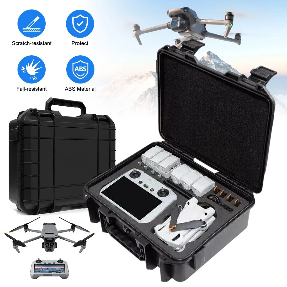 Custodia rigida impermeabile per DJI, borsa da viaggio e custodia per il trasporto, compatibile con DJI Mini 3/4, DJI Mini 3/4 Pro e accessori.