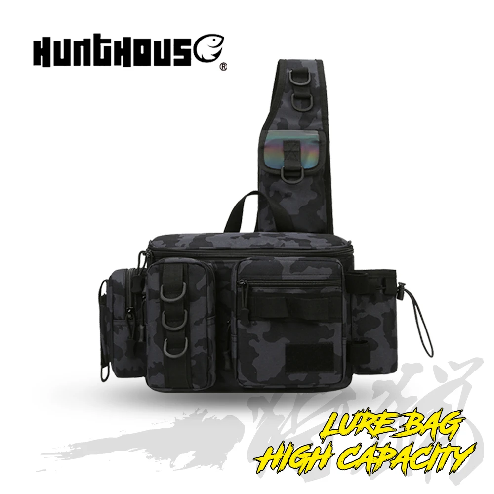 

Hunthouse Fishing Bag Inserting Rod Lure Outdoor Portable Practical Storage Multi-Functional 40*21*15cm For Fish Accessories