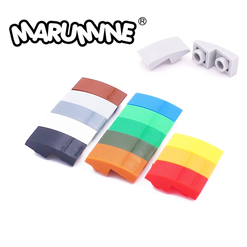 Marumine 24201 Slope Curved 2 x 1 Inverted Assembling Model Classic Building Blocks Kits Construction Set Accessories Parts