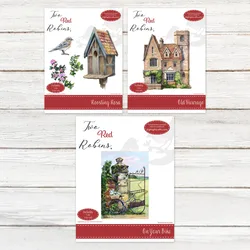 Old Vicarage On Your Bike House Roosting Rosa Bird Flower Metal Cutting Dies Stamps Scrapbook Diary Decoration Embossing Templat