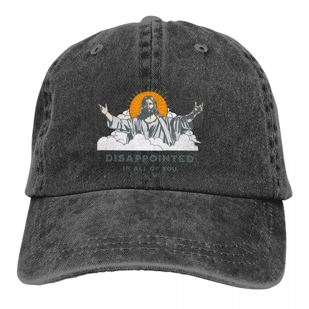 Jesus Multicolor Hat Peaked Men Women's Cowboy Cap Disappointed In All Of You Baseball Caps Personalized Visor Protect Hats