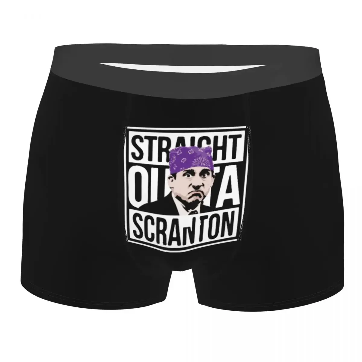 Humor Boxer Michael Scranton The Office Shorts Panties Men Underwear Tv Show Mid Waist Underpants for Homme S-XXL