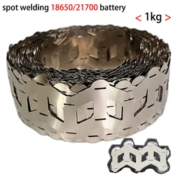 1kg Wavy Nickel Plated Steel Strip Spot Welding 18650/21700 Battery Welding Wavy Nickel Belt 21700 Battery Connection Piece