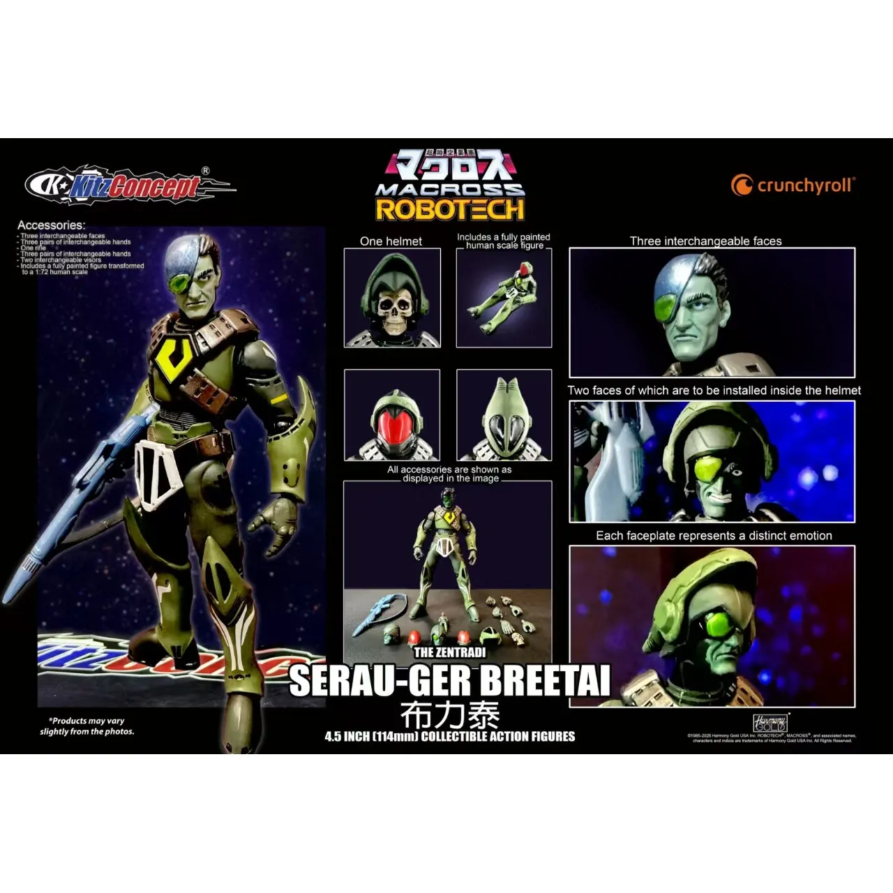 

Kitzconcept 1 72 Scale Robotech Zentraedi Commander Breetai Action Figure In Stock