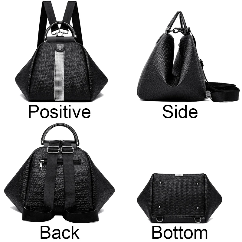 Luxury Designer Brand Women\'s Backpacks Multi Functional And High Quality PU Backpack Girl\'s Travel SchoolBag Sac A Dos Knapsack