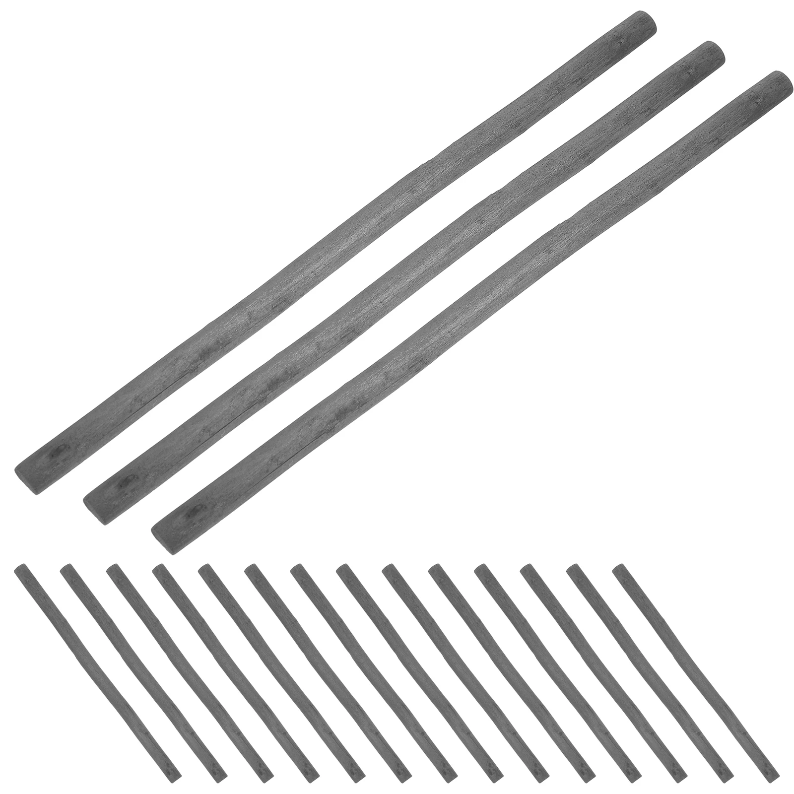 

25 Pcs Charcoal Rod Art Supplies Sticks for Drawing Wooden Eraser Carbon Compressed Block Holder Craft Woodcraft