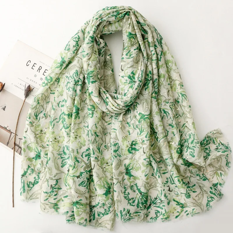 Fashion Cotton Linen Feeling Ventilate 88*180cm Luxury Soft Women Viscose Scarf Female Shawl Tassel Muslim Hijab Foulard view 3