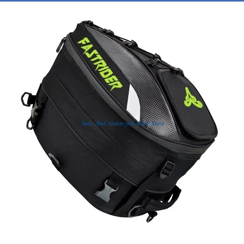 

P9FD Motorcycle Rear Seats Bag for Helmets Storage Holder Backpack Expandable Travel