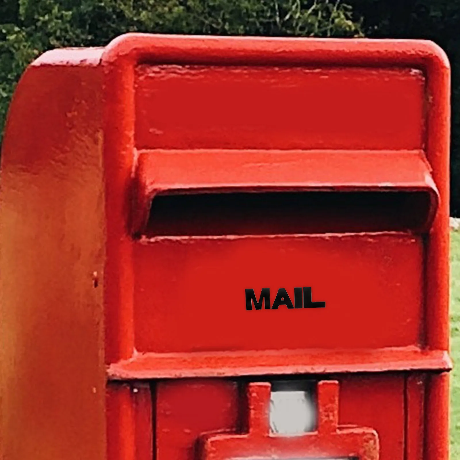 4 قطعة ملصقات صندوق البريد معدنية متينة من سبائك الزنك مقاومة للماء ومضادة للشمس ملصقات حروف لاصقة لصندوق البريد