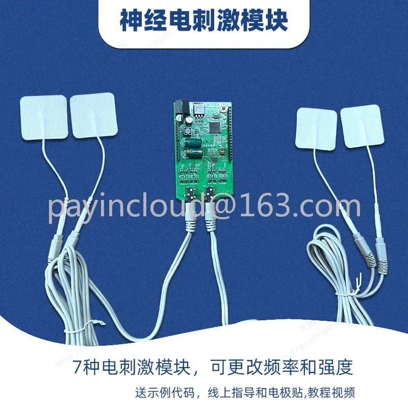 Customized Dual-Channel Nerve Electrical Stimulation Sensor Development Module Muscle Nerve Stimulation EMS Low Frequency Pulse