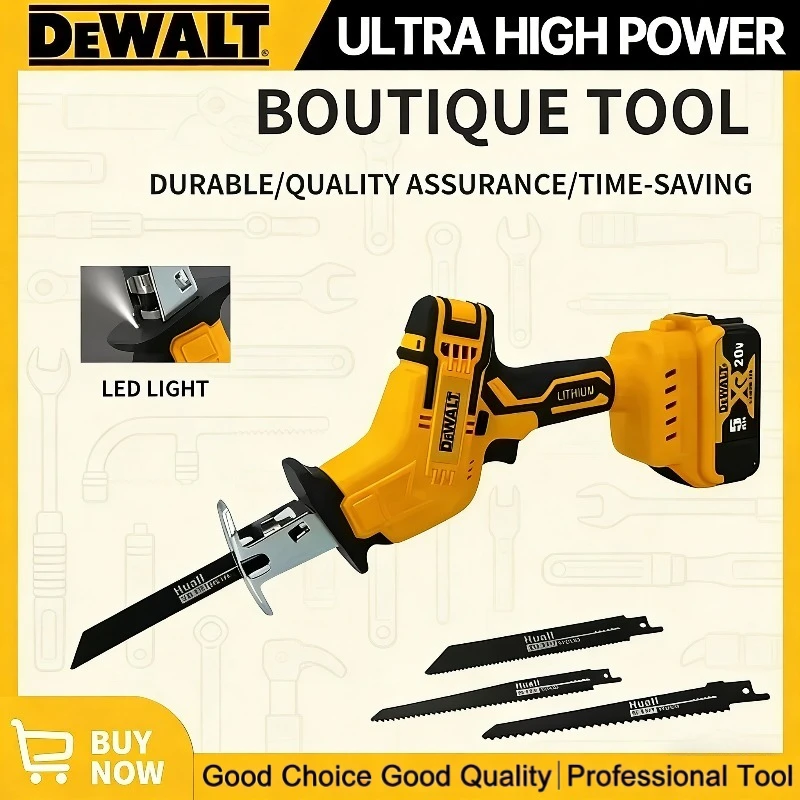 

Бесщеточная сабельная пила Dewalt 2800 об/мин, электрическая многофункциональная пила для резки металла, дерева и труб, совместимая с аккумуляторами Dewalt