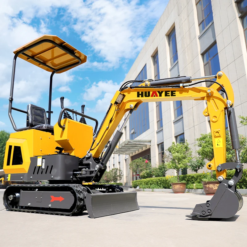 High Efficiency Mini Excavator Digger 1 Ton Customize Mini Excavator Machinery Multifunctional Compact  Crawler Mini Excavators