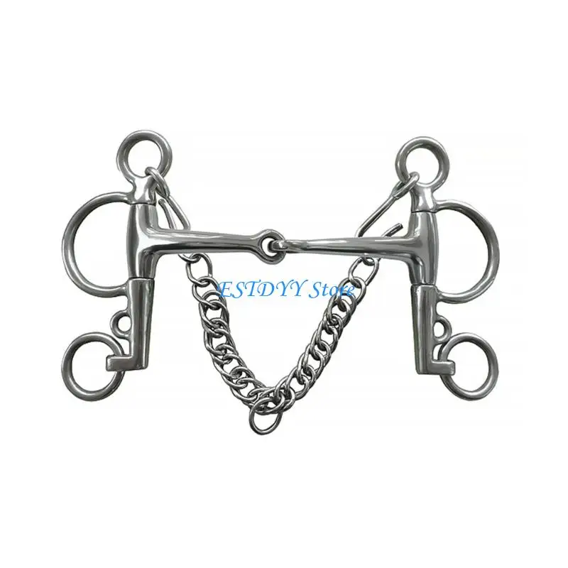 G6DE مهنة أبواق الحصان من الفولاذ المقاوم للصدأ لركوب الخيل الرياضية مقاومة للصدأ والمواد المقاومة للتآكل لقمة الحصان