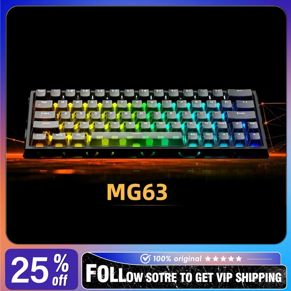 IROK MG63 CNC Aluminum Mechanical Keyboard Wired Magnetic Switch RT0.001 RGB Gasket Structure FPS Esports Gaming Keyboard