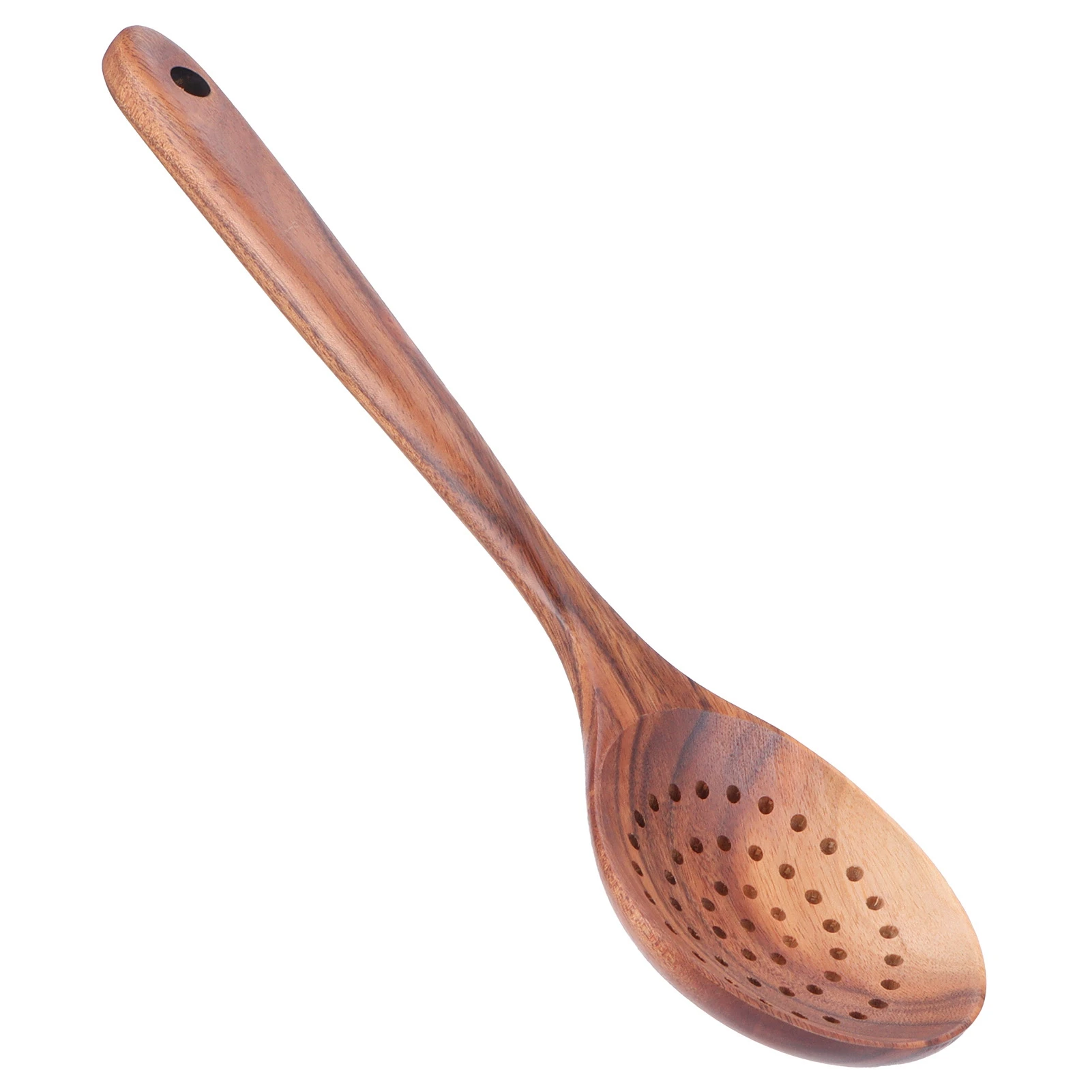 Wooden Strainer Spoon with Long Handle Slotted Spoon Skimmer Scoop Kitchen Utensil for Noodle Hot Pot Kitchenware