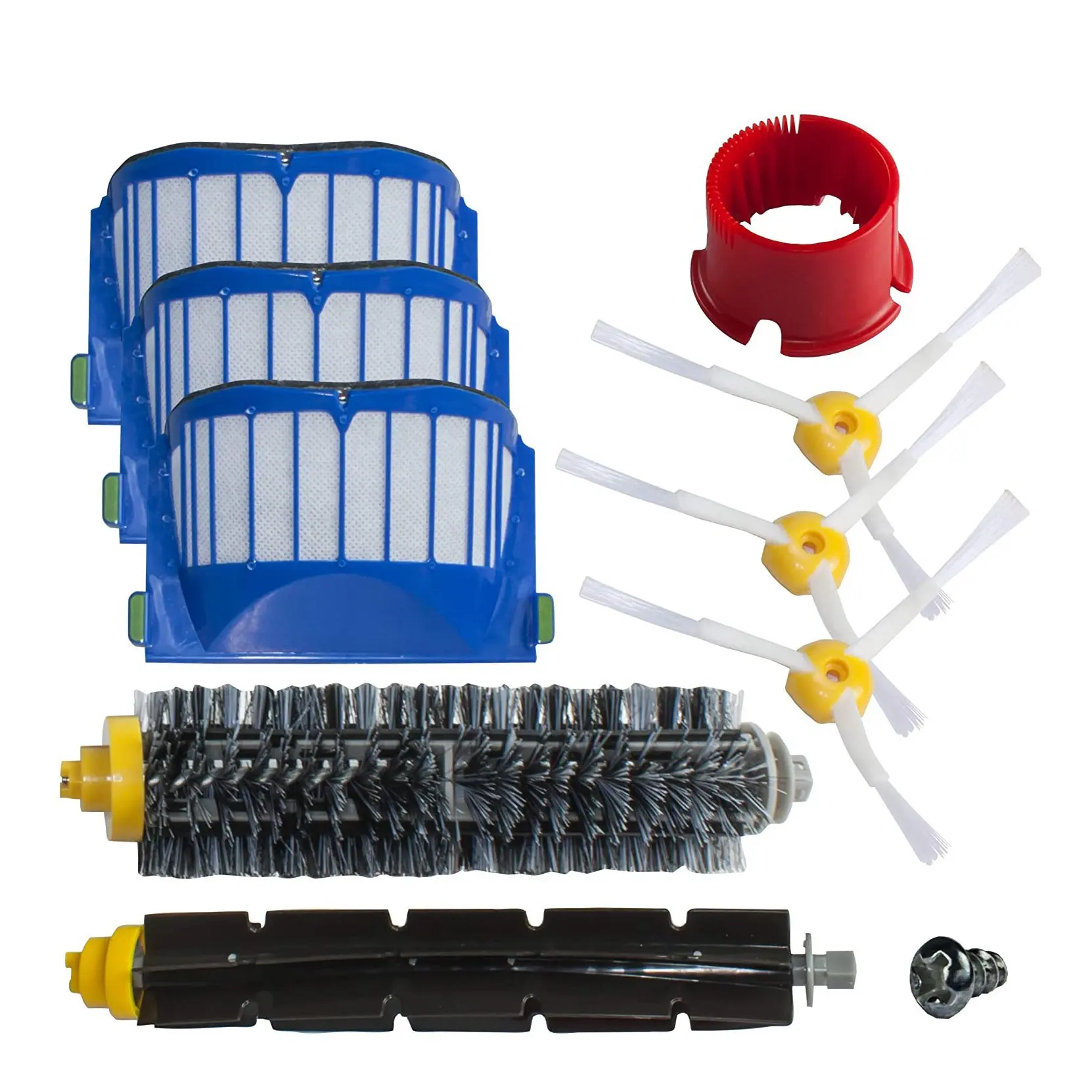 طقم بديل لسلسلة iRobot Roomba 600 ، مجموعة تجديد ، قطع غيار المكنسة الكهربائية ، 600 ، 620 ، 630 ، 650 ، 660 ،