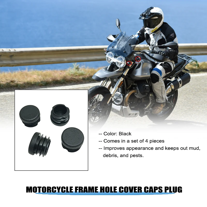 4PCS Frame Hole Cover Caps Plug Decorative Frame Cap Set For MOTO GUZZI V85TT V85tt 2019-2022 Motorcycle Accessories