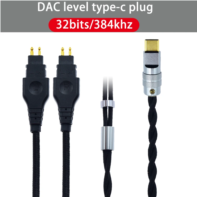 Type-c usb c to Cable For HD414 HD650 HD600 HD580 HD565 HD545 HD535 HD525 HD265 HD25 Headphone Audio Cables with xiaomi iPad mac