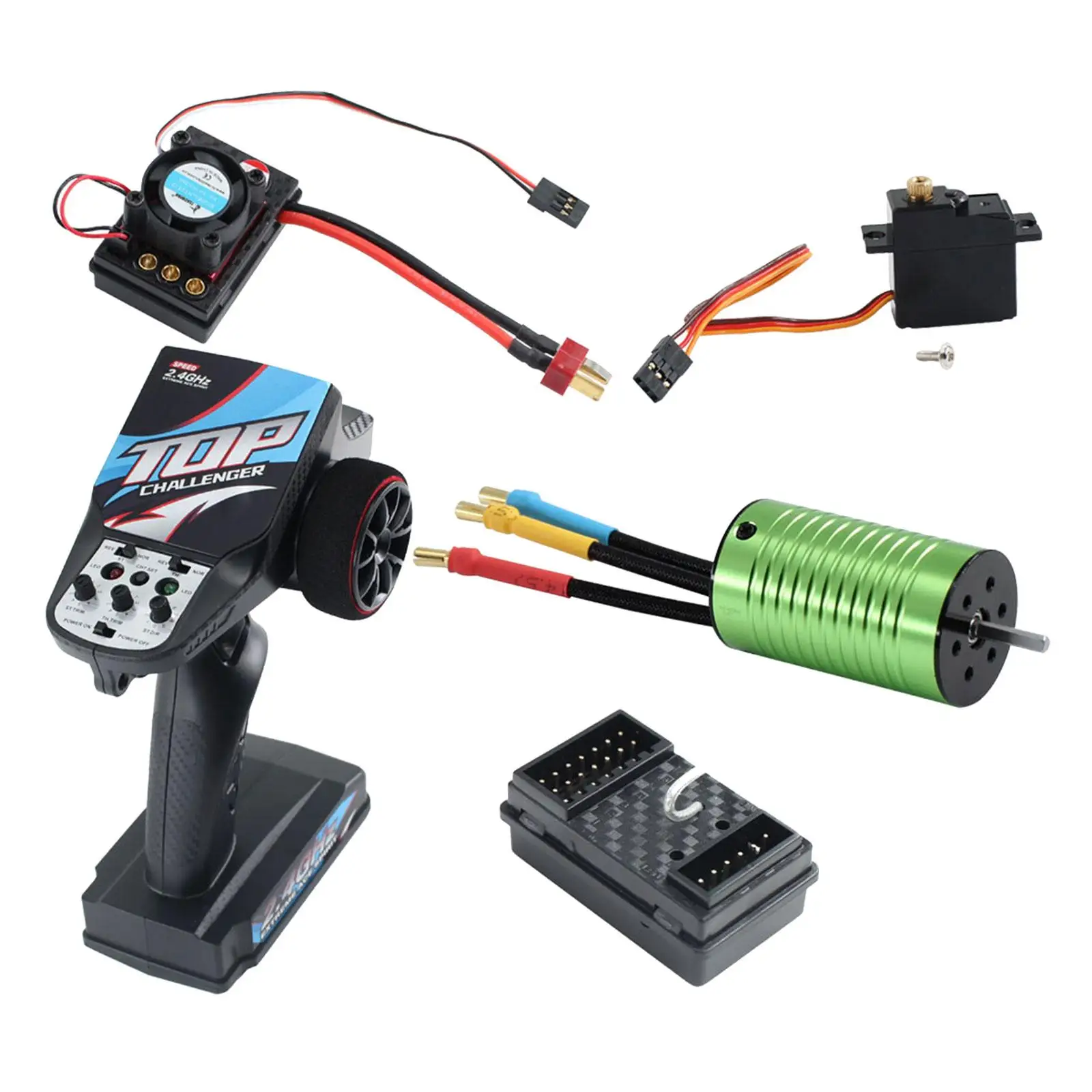 2847 4000kv Brushless Motor 7 Channel Receiver for 1/14 1/16 RC Car Vehicle