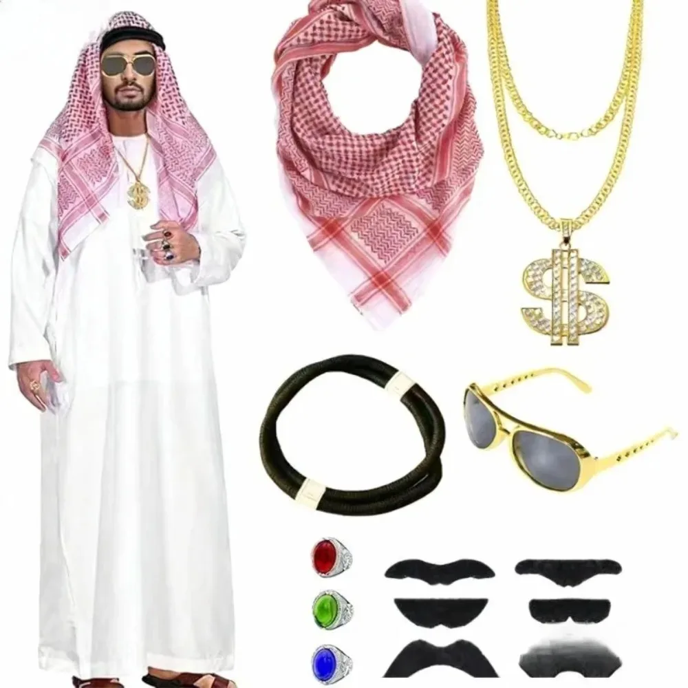 

Традиционный мусульманский шемаг: арабский головной убор для мужчин, для ролевых игр в Дубае