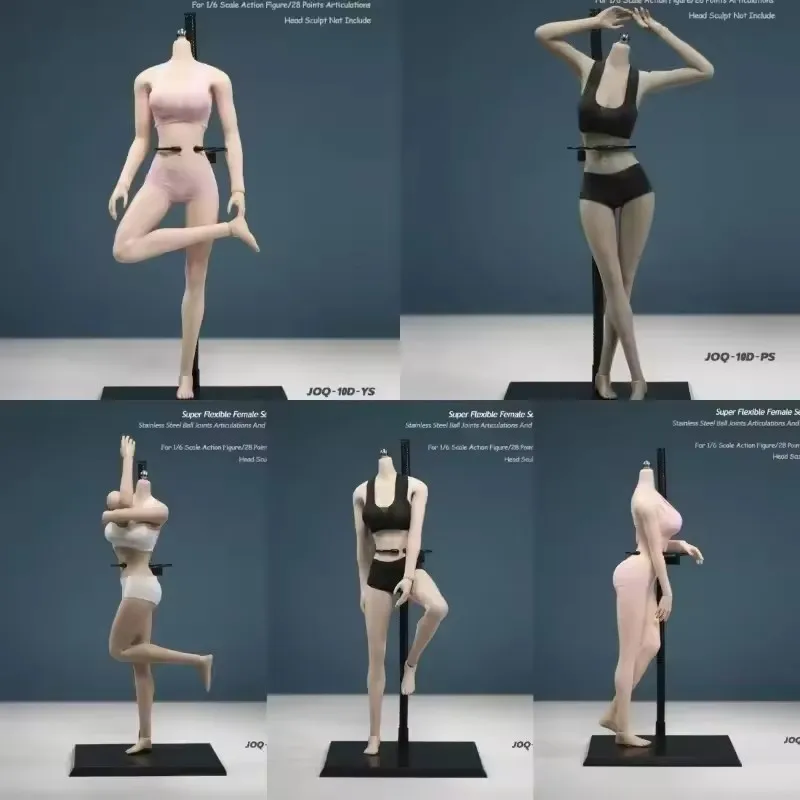 

JIAOUDOLL JOQ-10D 1/6 женское бесшовное тело, супер гибкая нержавеющая сталь, съемные стопы, суставы, подходят для 12-дюймовой экшн-фигурки, игрушка для тела