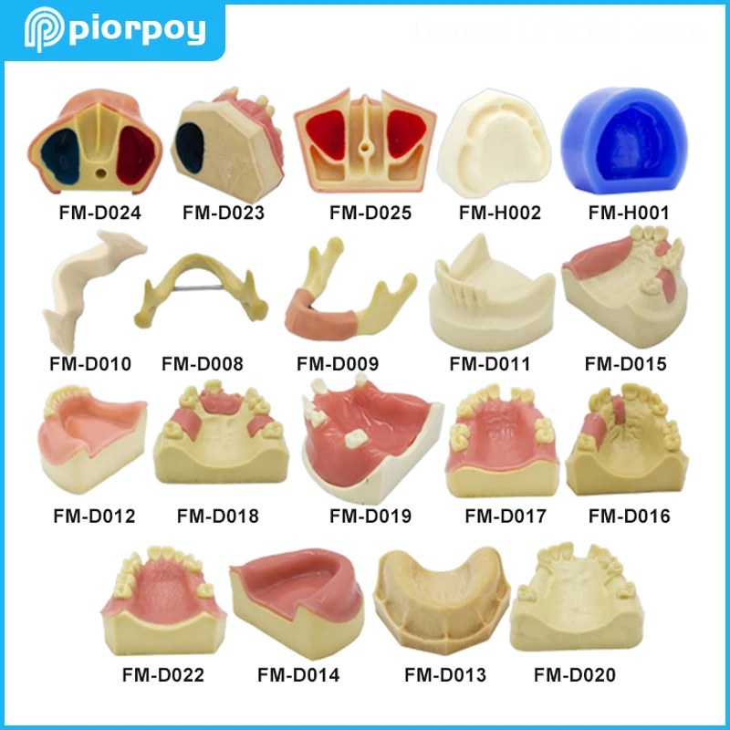 

Dental Teeth Restoration Models Mandible Removable Implant Bridge Demo for Dentistry Dentist Teaching Student Practice M6006