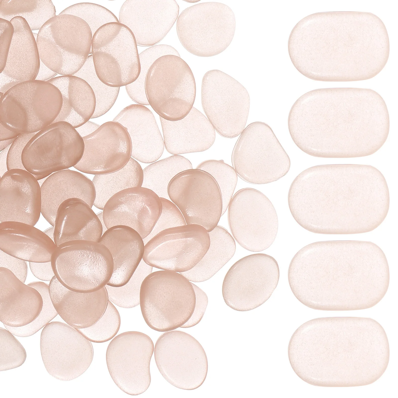 

100Pcs Glow in The Dark Rocks Aquarium Pebble Decor Fish Tank Stones Multi-Function Gravel Aquarium Pebble for Tropical Fish