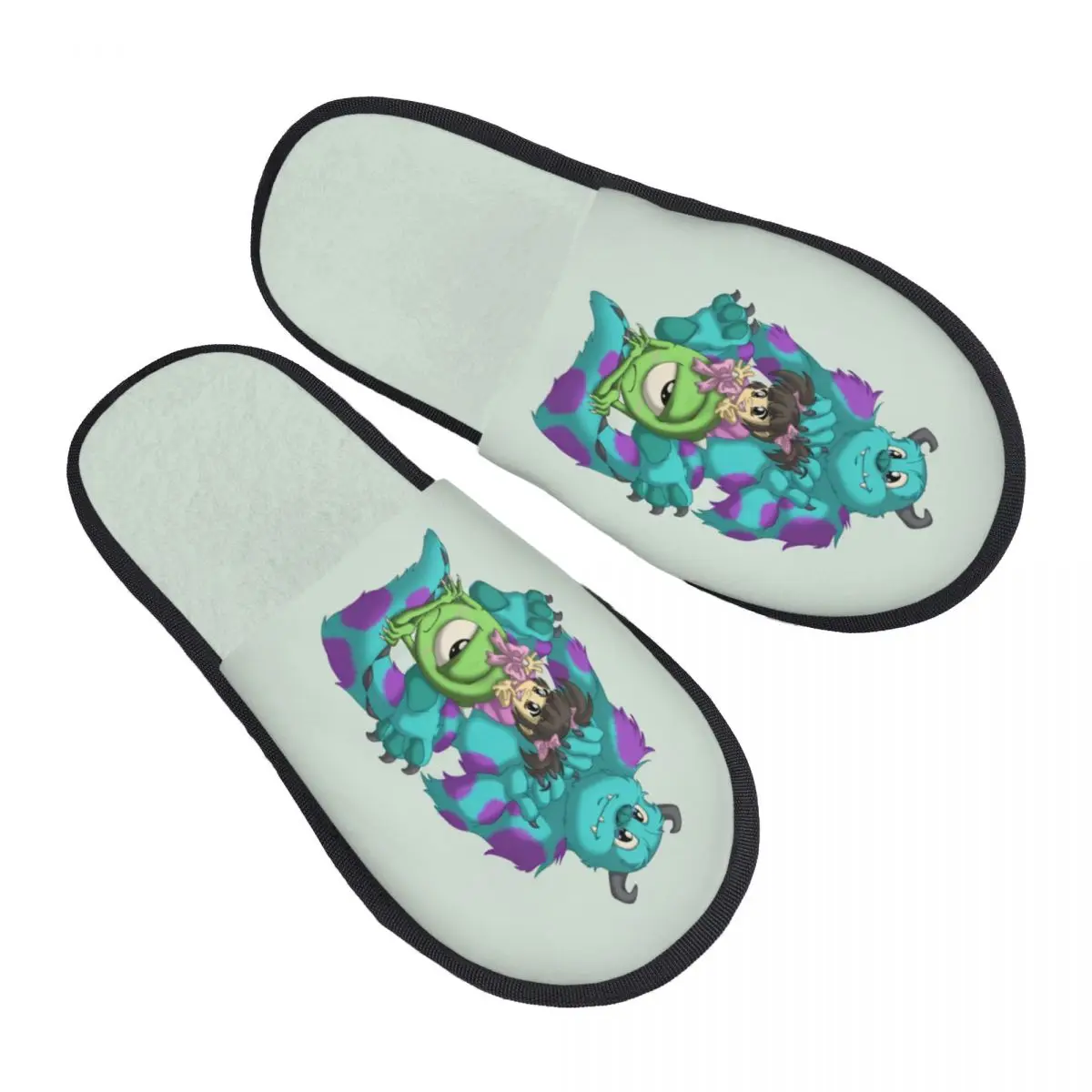 

Пользовательские гостевые тапочки Университета монстров для спа-женщин, милые домашние тапочки монстров