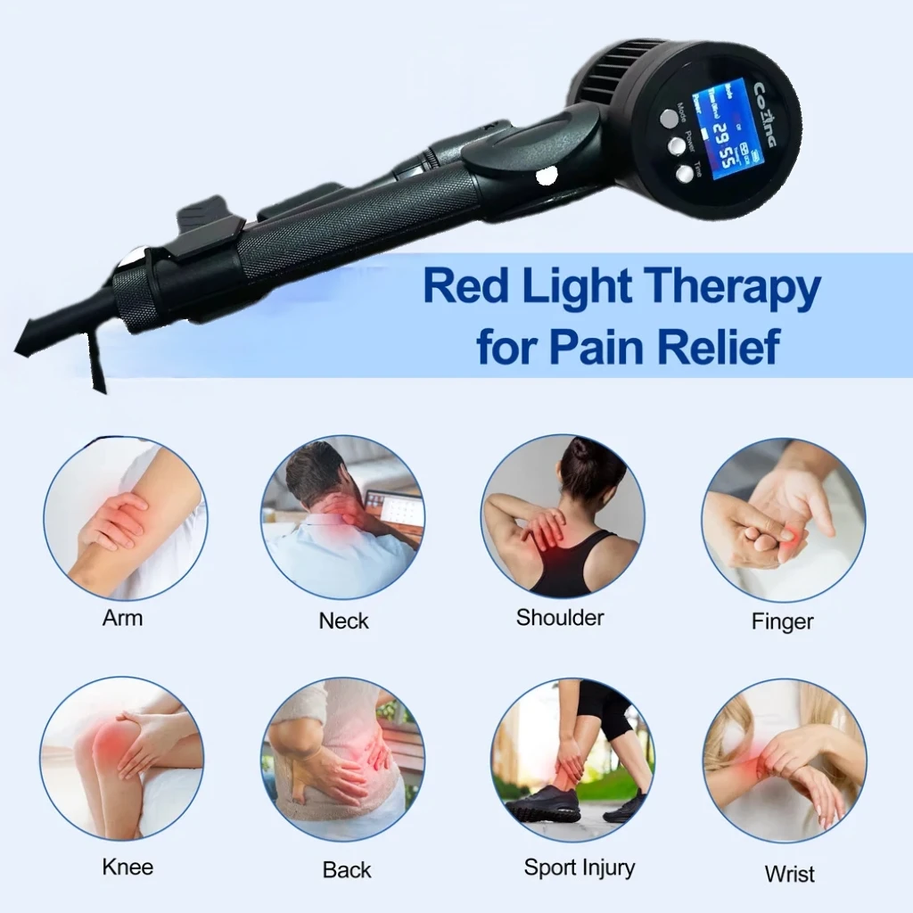 

Portable Cold Laser Device 650nm/808nm - Effective Pain Relief for Sciatica, Frozen Shoulder, Neck & Back Pain