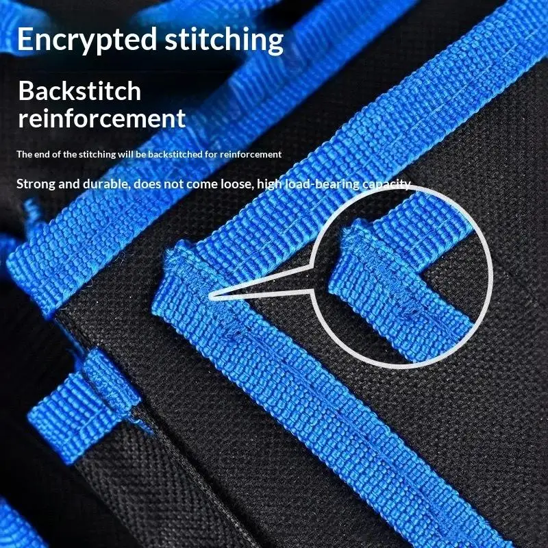 1 Stück Bohrmaschinen-Aufbewahrungstasche, einfache Werkzeugtasche zum Umhängen mit Gürtel, multifunktionale Hüfttasche für Elektriker-Reparaturen – Detail 14