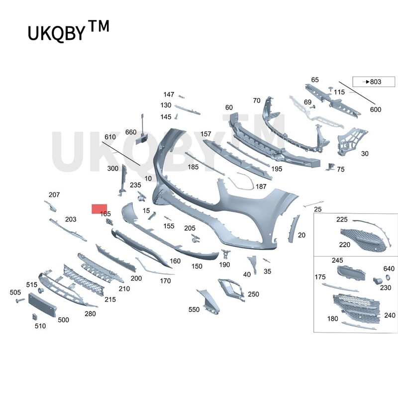 Me rc ed es Be nz W167GL E200 GL E220GL E250GL E300GL E350GL E400 Pierścień pokrywy pierścienia przyczepy