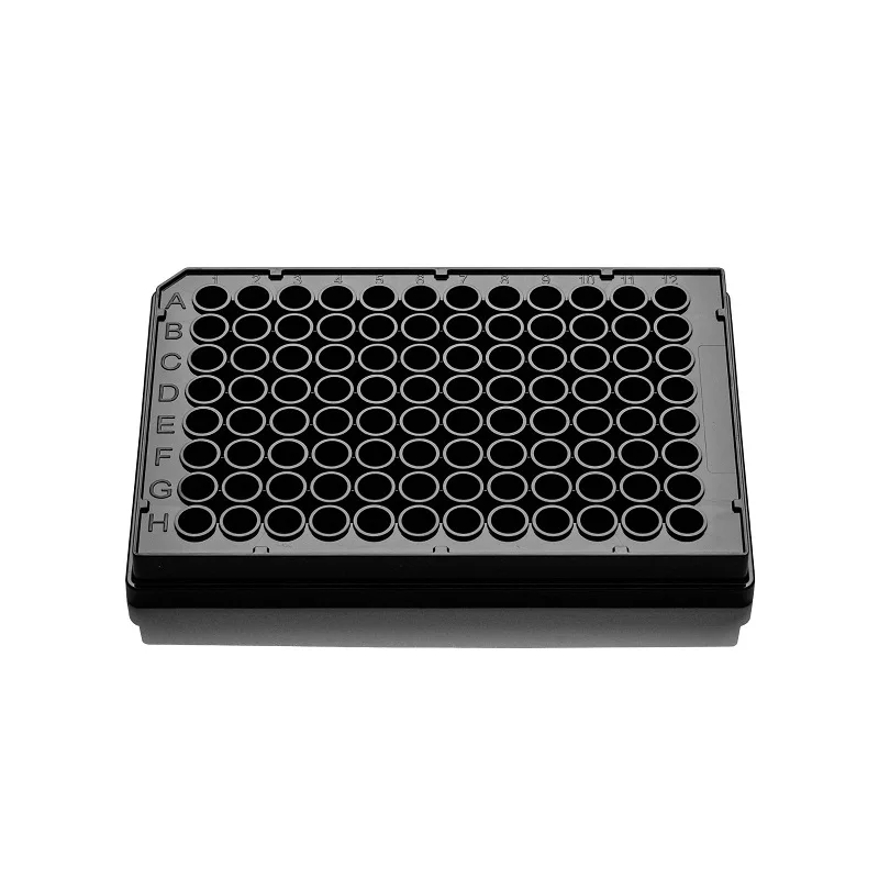 LABSELECT 96-Well Cell Culture Plate, Black Plate and Black Bottom, 11516