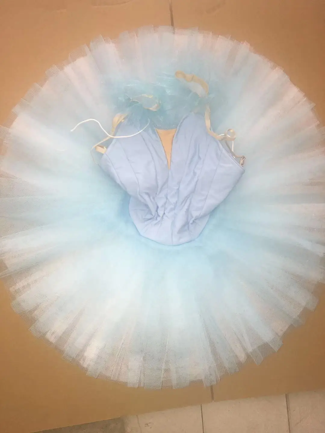 Orquídea dança profissional de alta qualidade tamanho personalizado branco ballet tutu meninas