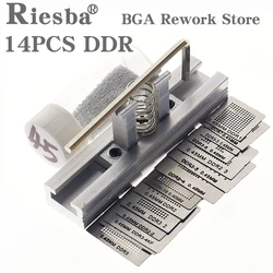 14pcs/lot full set BGA Reballing Stencil dedicate kit for DDR DDR2 DDR2-2 DDR2-3 DDR3-2 DDR3-3 DDR3-4 DDR5