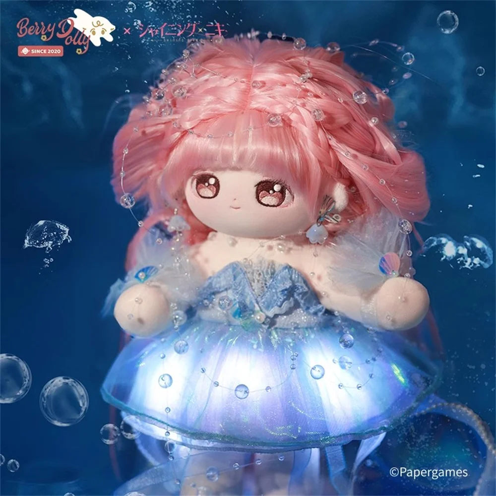 Official Plushie Game Shining Nikki Pink Hair Plush 29cm Doll Skeleton Body Toy Clothes Costume Original Cartoon Cosplay