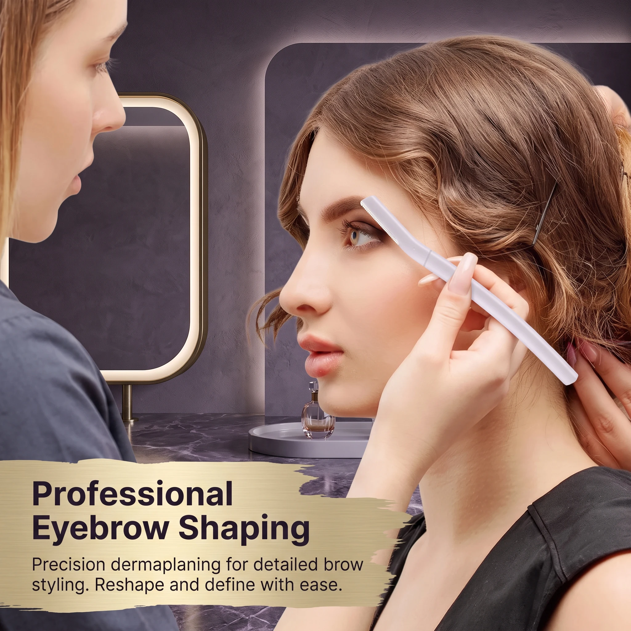 Portable Eyebrow Trimmer Blades Face Razor Hair Remover for Eye Brow Epilation Shaver Cutter Blades Makeup Tools