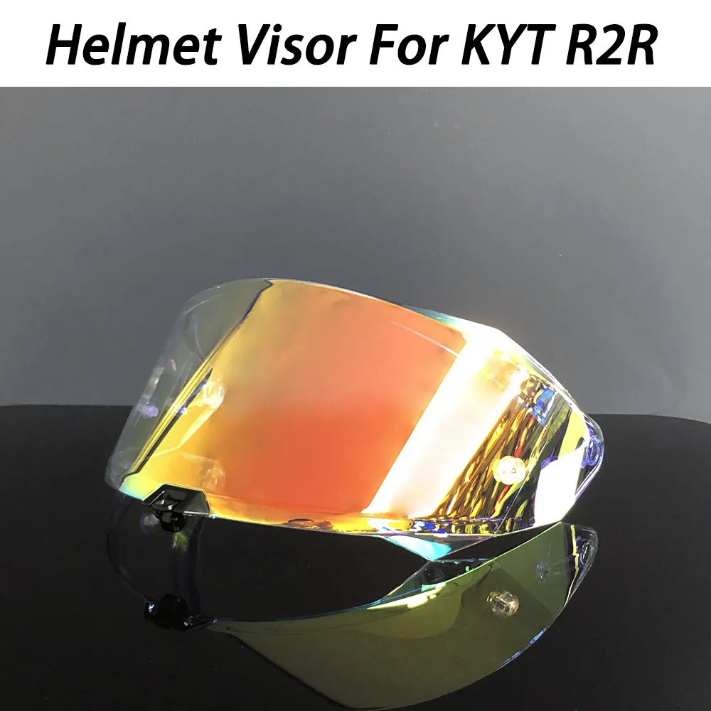

Motorcycle Helmet Shield Accessories Electroplating UV Protection lens Visor For KYT R2R Helmet Visor
