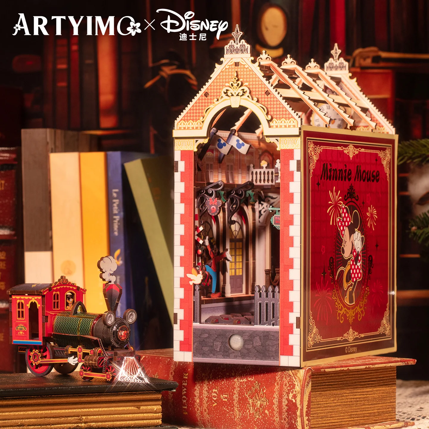 mu-mickey-bookend-3d-metal-puzzle-diy-assembly-kit-brain-teaser-office-decor-birthday-christmas-halloween-gift-collectible