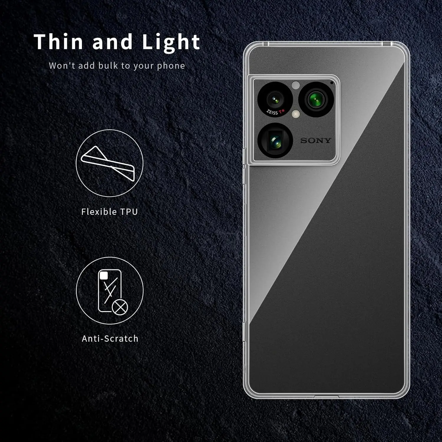Ultra Thin Soft TPU Clear Camera Protection Case Cover for Sony Xperia 1 VIII 2026 view 6