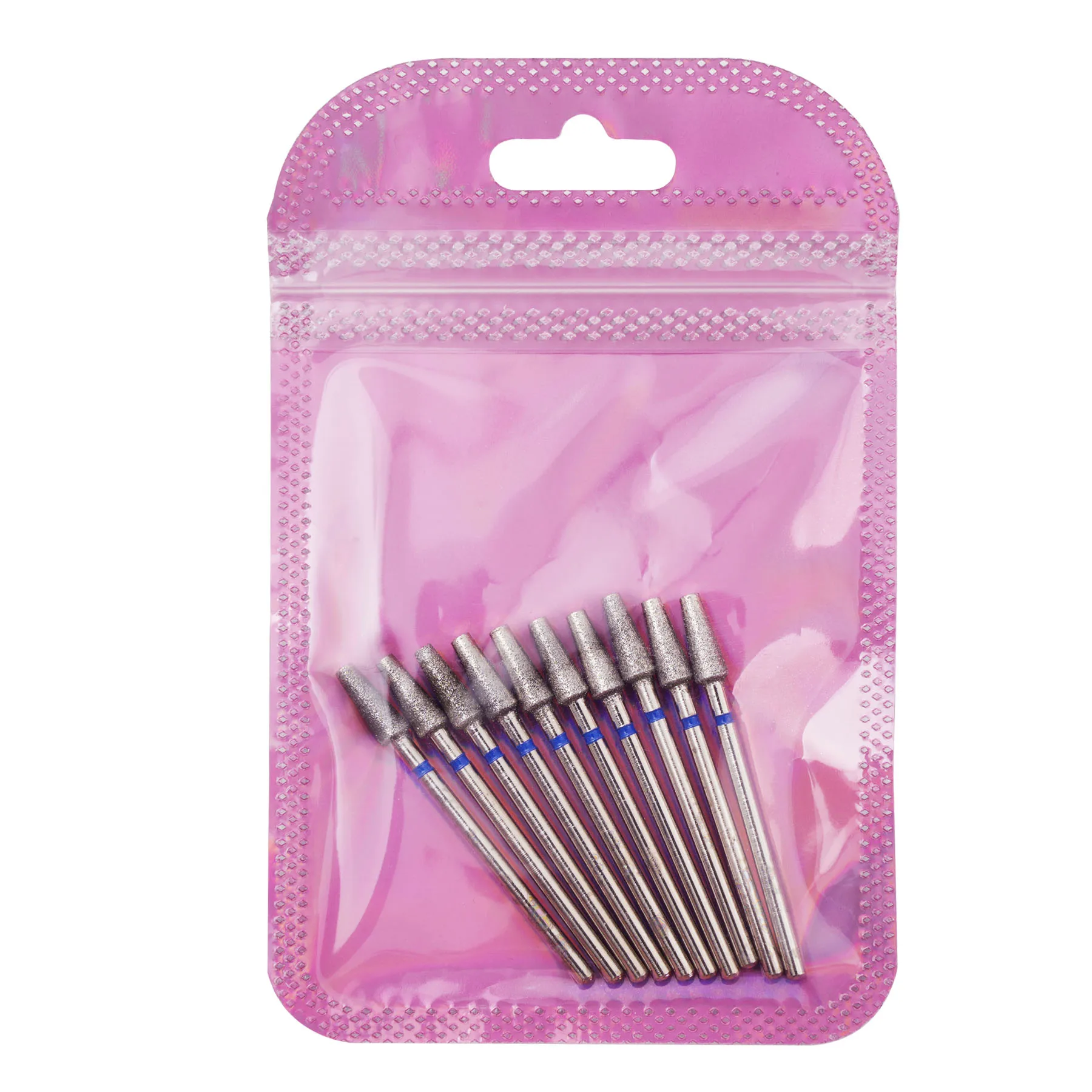 10 個テーパーダイヤモンドキューティクルビットネイルドリルビットマニキュアドリル爪マニキュアフライスカッターアクセサリーツール