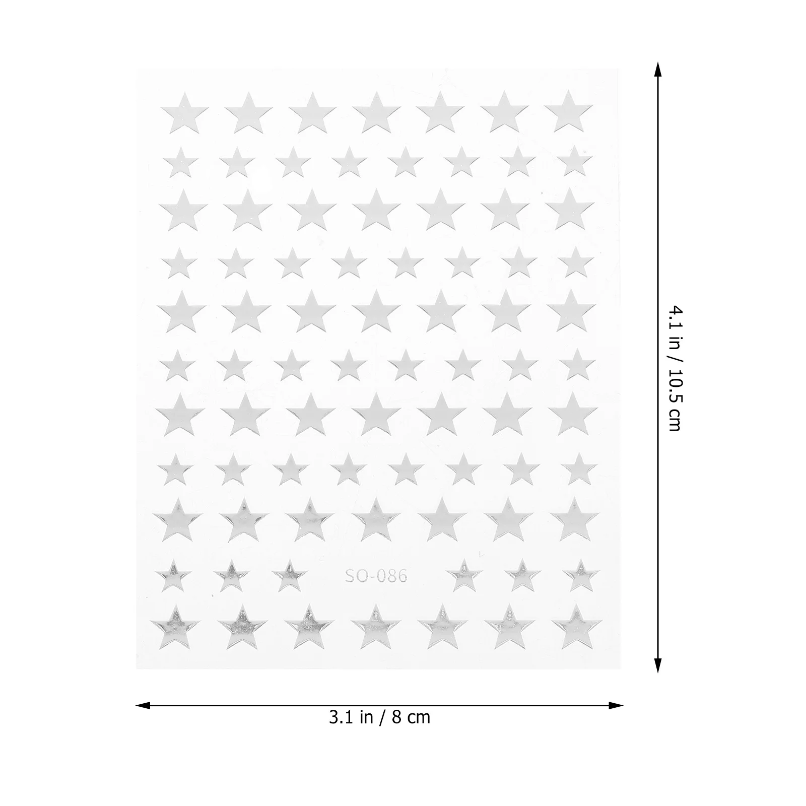 8pcs Gold Star Art Stickers 8 Sheets Diy Manicure Decals Adhesive Nail Decoration For Women Nail Tips Decor