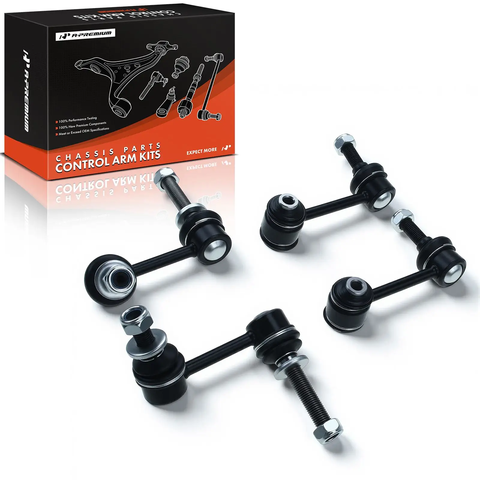 A-Premium 4x Front & Rear Stabilizer Bar End Link for Lexus IS250 IS350 2009-2015 GS300 2006 GS350 2007-2011 GS430 2006-2007