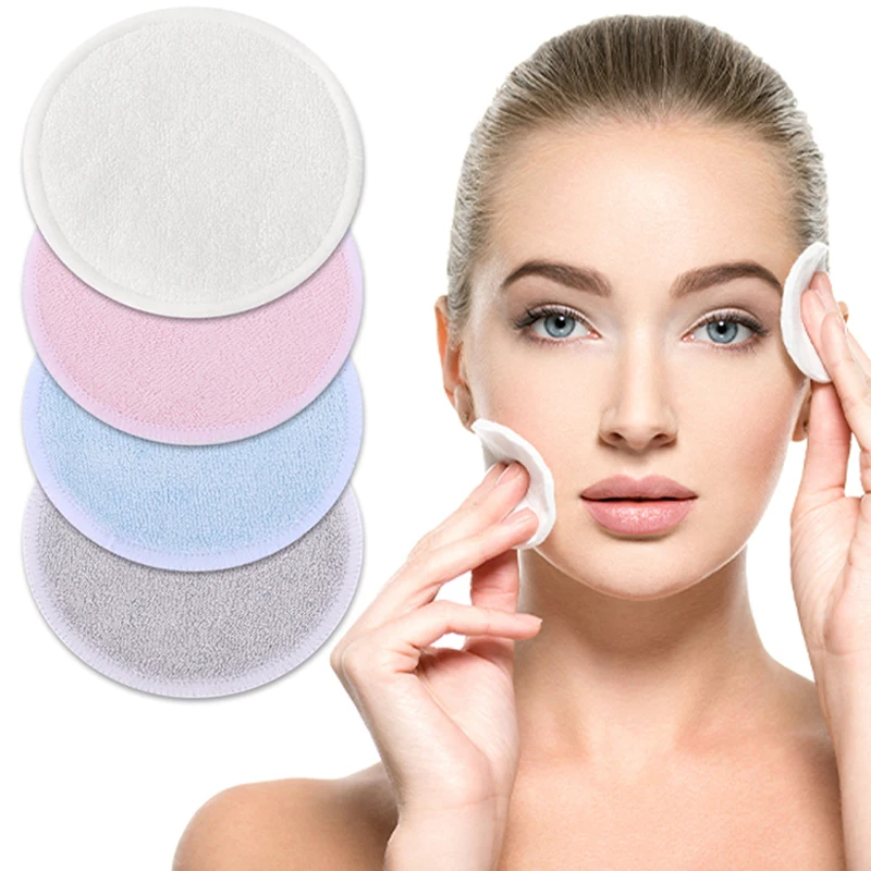 

Bamboo Makeup Remover Pads Reusable Puff Washable Cotton Pads Face Cleansing Towel Make-up Pads Healthy Skin Care Tools