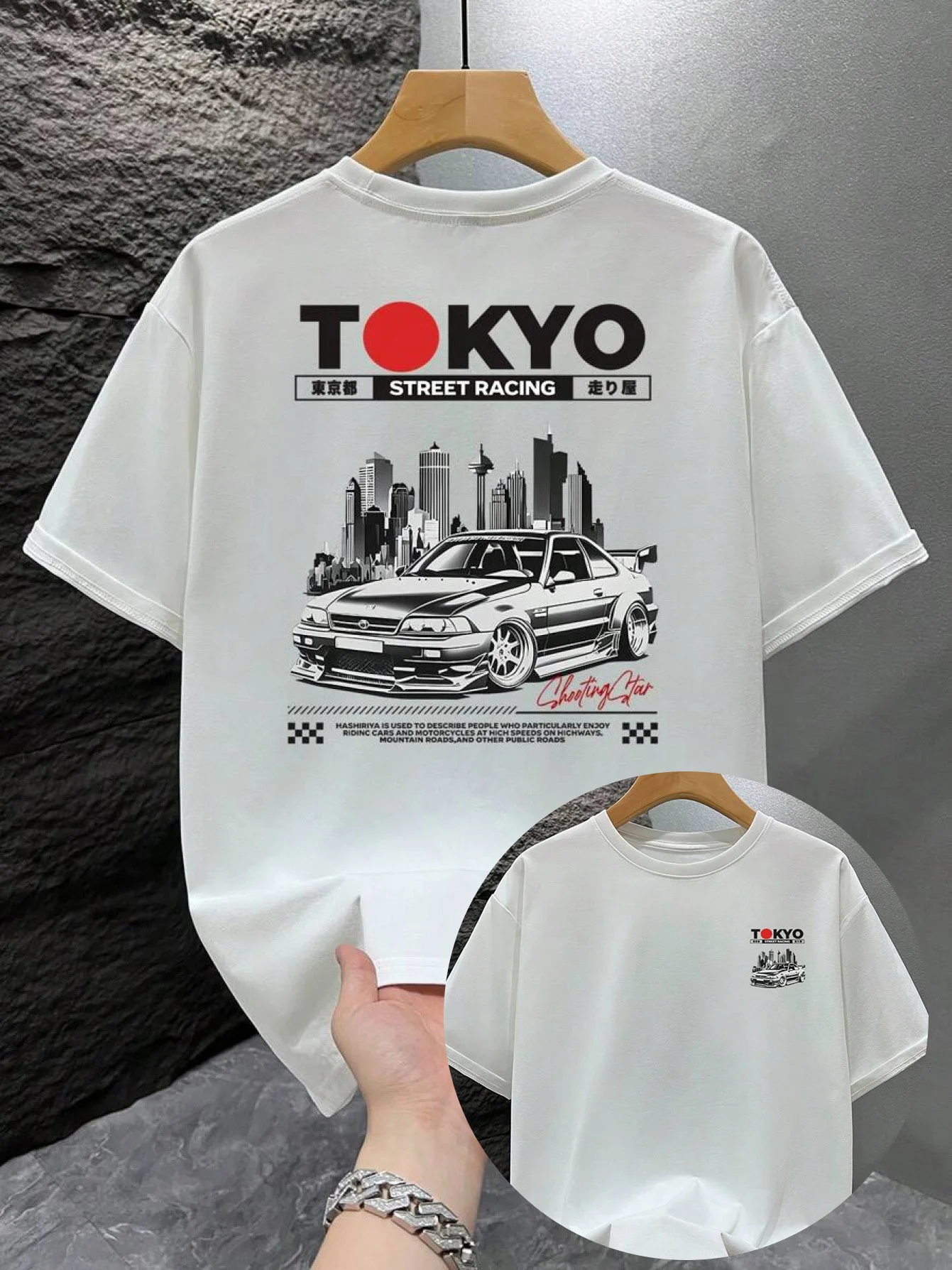 

Spring and Autumn Men's Casual Short Sleeve T-shirt Printed Pure Cotton Soft Breathable Fabric Men's and Women's Same Style Top