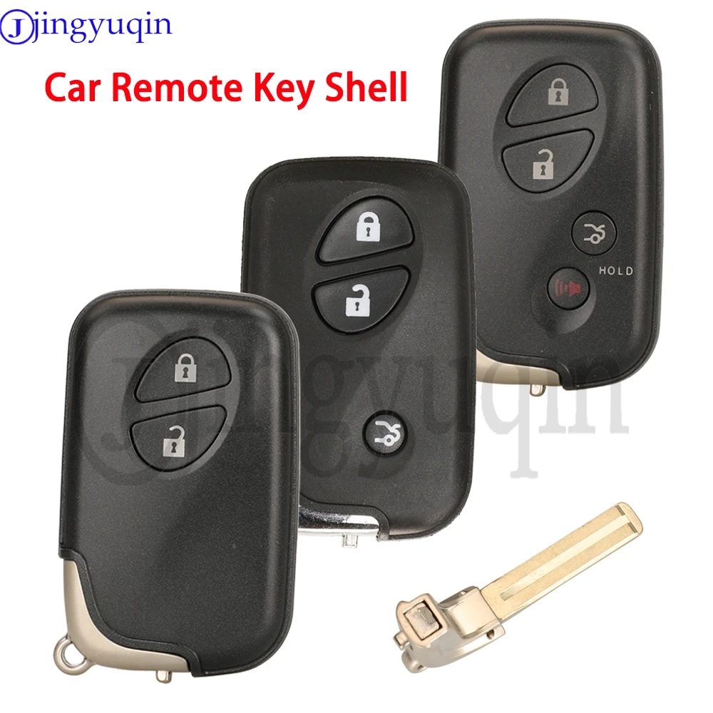 

jingyuqin 2/3/4Buttons Car Remote Key Shell For Lexus GS300 GS350 GS430 GS450H GS460 ES350 LX470 LS460 LX570 IS350 RX350 ISF ISC