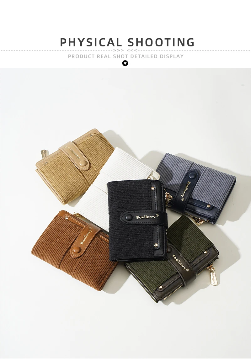 Braellery Multi-card Holder for Women Large Capacity Wallets Female Fashion Wallets Coin Change Purse Patchwork Design Purse