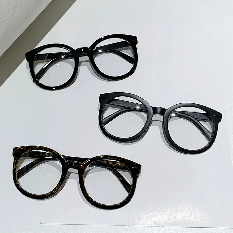 Lunettes de presbytie rondes noires rétro unisexes, lunettes de vue de loin pour femmes, anti-lumière bleue, lunettes de lecture pour ordinateur