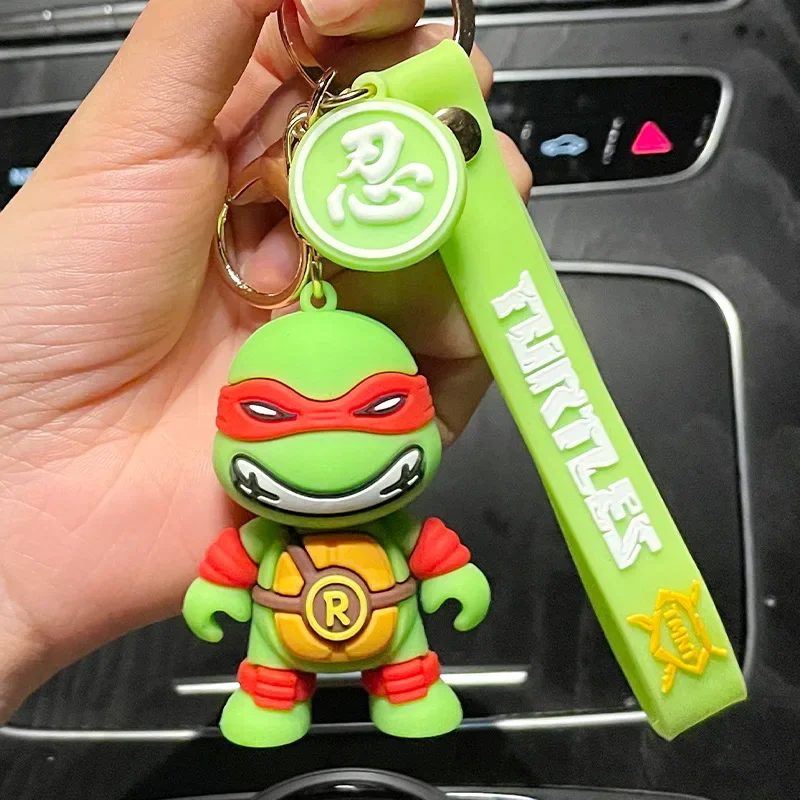 TMNT brelok śliczny żółw breloczek Handmade samochód DIY plecak klucz łańcuszek naszyjnik prezenty dla kobiet mężczyzn kluczyk do samochodu prezenty